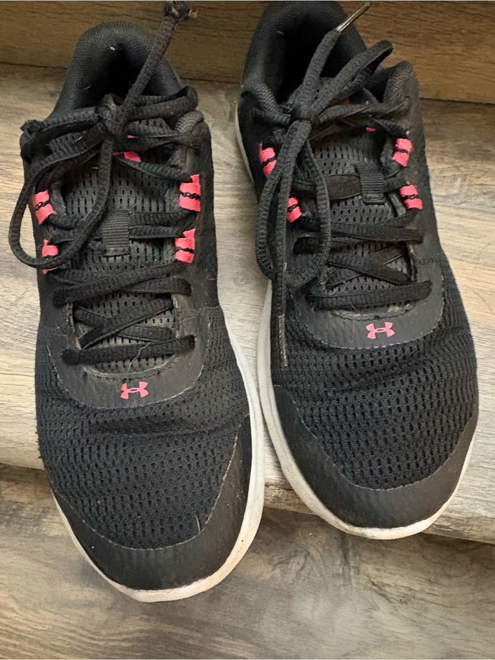 Under Armour Black Sneakers with Pink Accents - Picture 5 of 9